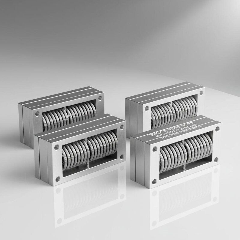 370kg 최대 정적 하중을 갖춘 스테인리스 스틸 와이어 로프 아이솔레이터 (해양 충격 및 진동 감쇠용)